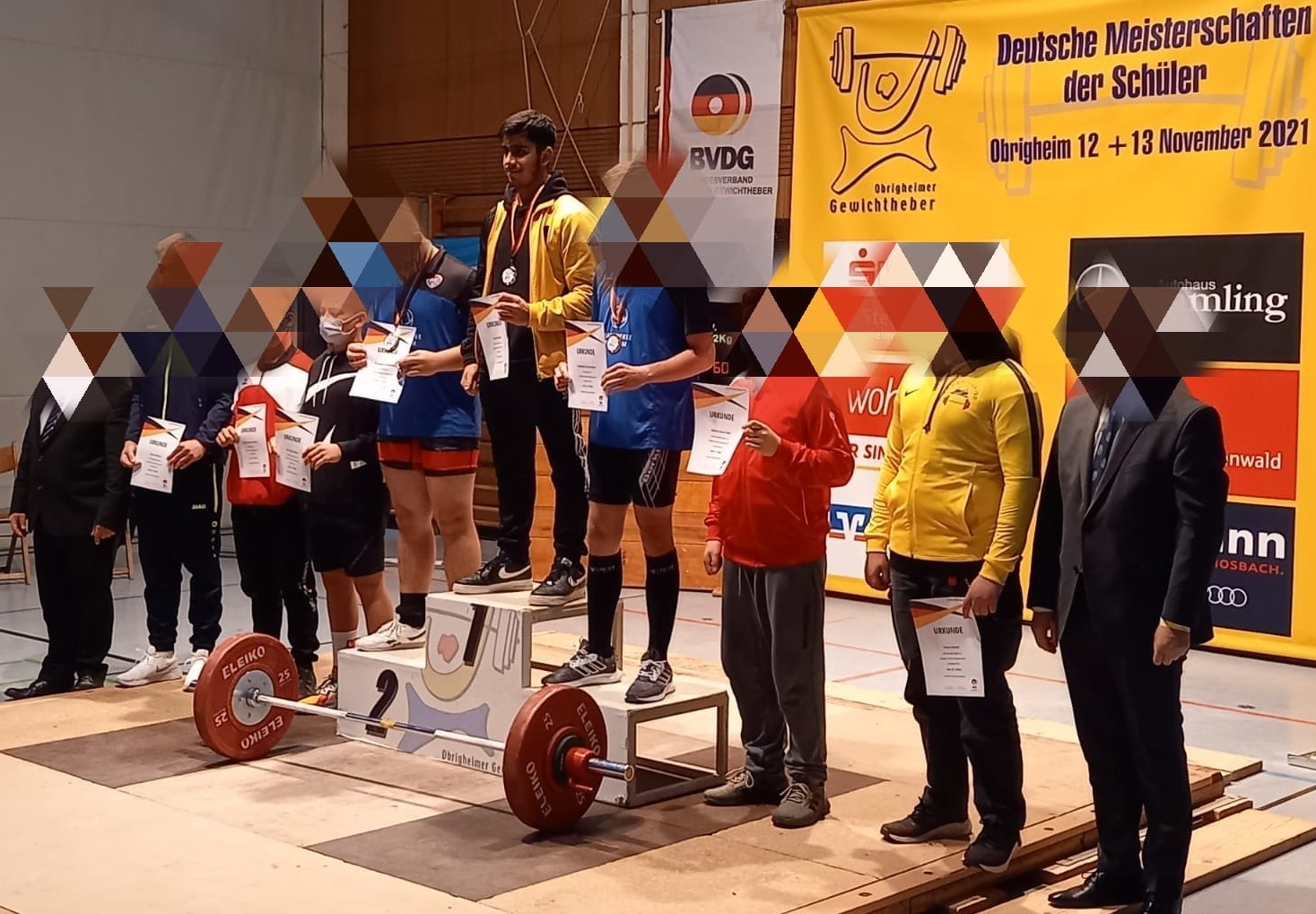 Siegerehrung bei der Deutschen Jugendmeisterschaft