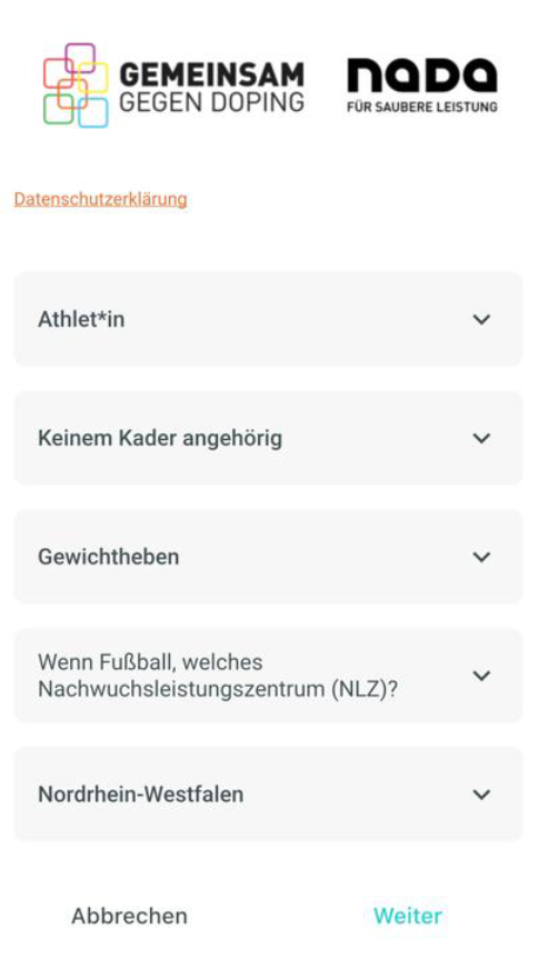 Registrierung in der chunkx-App